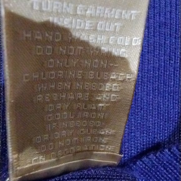 LONG Purple Tunic with Beading on Front Never Worn - Picture 5 of 5